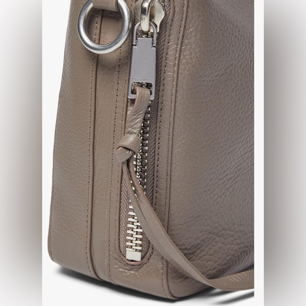 Rebecca Minkoff Handbag MAB Crossbody Leather Bag Deep Taupe AUTHENTIC NWT - Picture 7 of 9